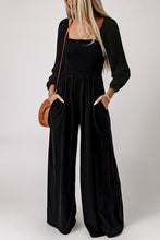 Load image into Gallery viewer, Black Wide Leg Jumpsuit