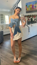 Load image into Gallery viewer, Big Bow Denim Top