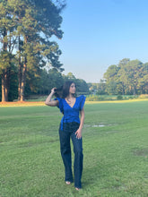 Load image into Gallery viewer, High-Rise Indigo Wide Leg Jeans