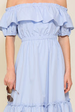 Load image into Gallery viewer, Off Shoulder Midi Dress