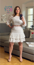 Load image into Gallery viewer, Eyelet Dress with Belt