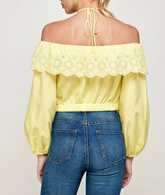 Load image into Gallery viewer, Halter Cold Shoulder Top