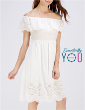 Load image into Gallery viewer, Lace Off Shoulder Dress