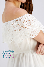 Load image into Gallery viewer, Lace Off Shoulder Dress