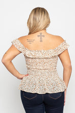 Load image into Gallery viewer, Floral Smoked Off Shoulder Top