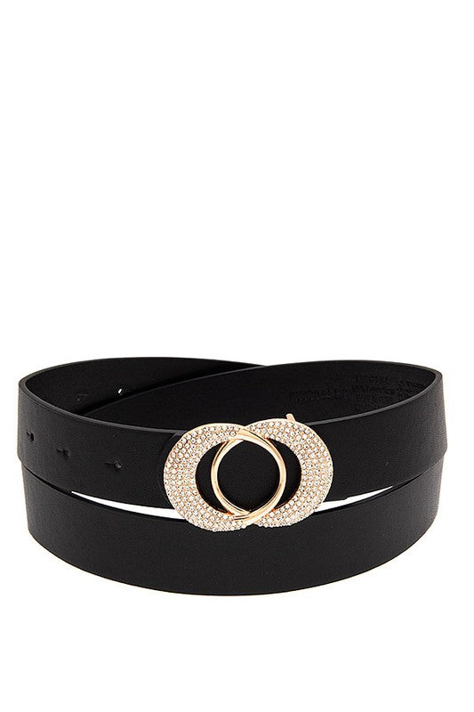Rhinestone Pave Fashion Belt