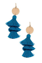 Load image into Gallery viewer, Triple Tassel Dangle Earrings
