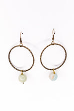Load image into Gallery viewer, Dangle Natural Hoop Earrings
