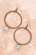 Load image into Gallery viewer, Dangle Natural Hoop Earrings
