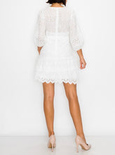 Load image into Gallery viewer, Eyelet Dress with Belt
