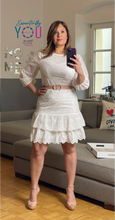 Load image into Gallery viewer, Eyelet Dress with Belt
