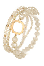 Load image into Gallery viewer, Faceted Glass Bead Multi Bracelet Set
