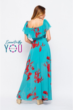 Load image into Gallery viewer, Floral Print Off-Shoulder Maxi
