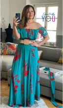 Load image into Gallery viewer, Floral Print Off-Shoulder Maxi
