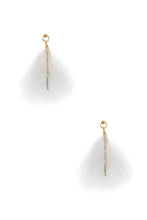 Load image into Gallery viewer, Gem Link Feather Dangle Earrings
