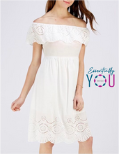 Load image into Gallery viewer, Lace Off Shoulder Dress
