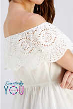 Load image into Gallery viewer, Lace Off Shoulder Dress
